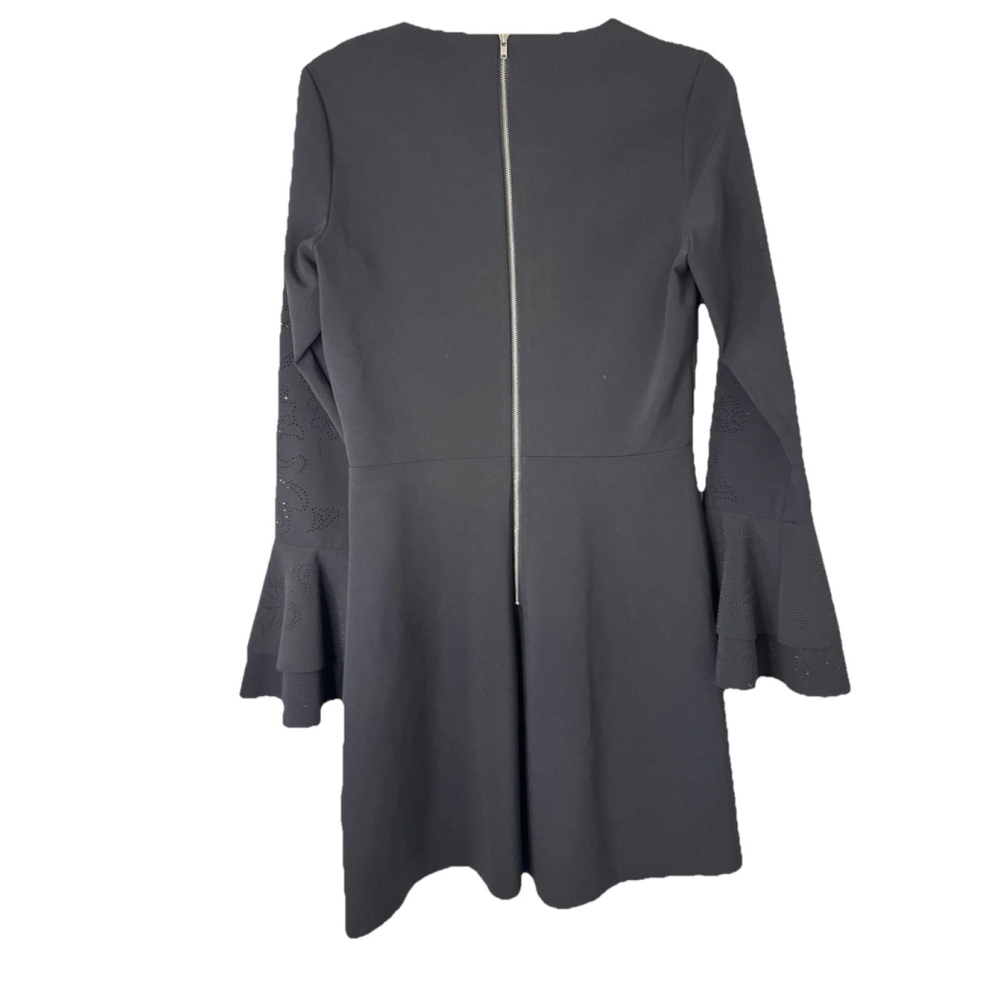 Parker Women’s Flare Sleeve Little Black Dress Size 6, Classy Cocktail Stretch - Picture 6 of 7
